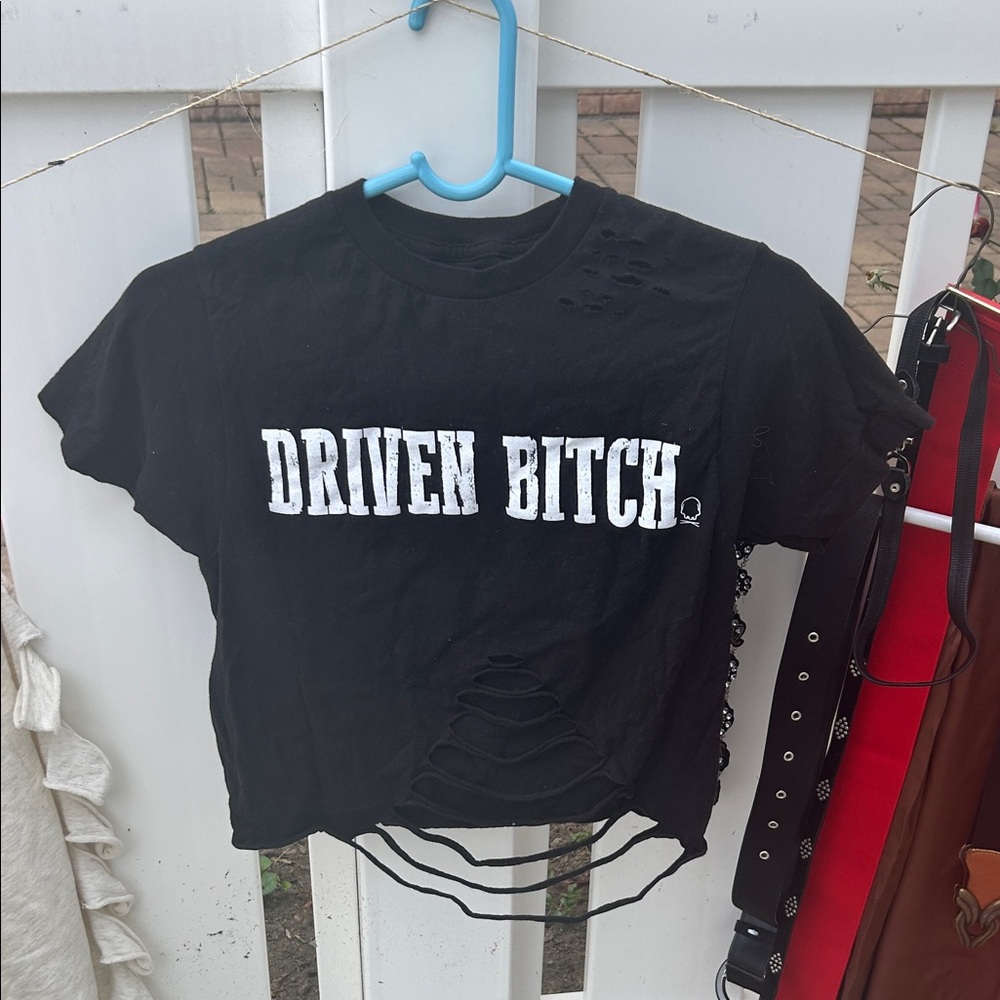 Black Graphic Women's Top